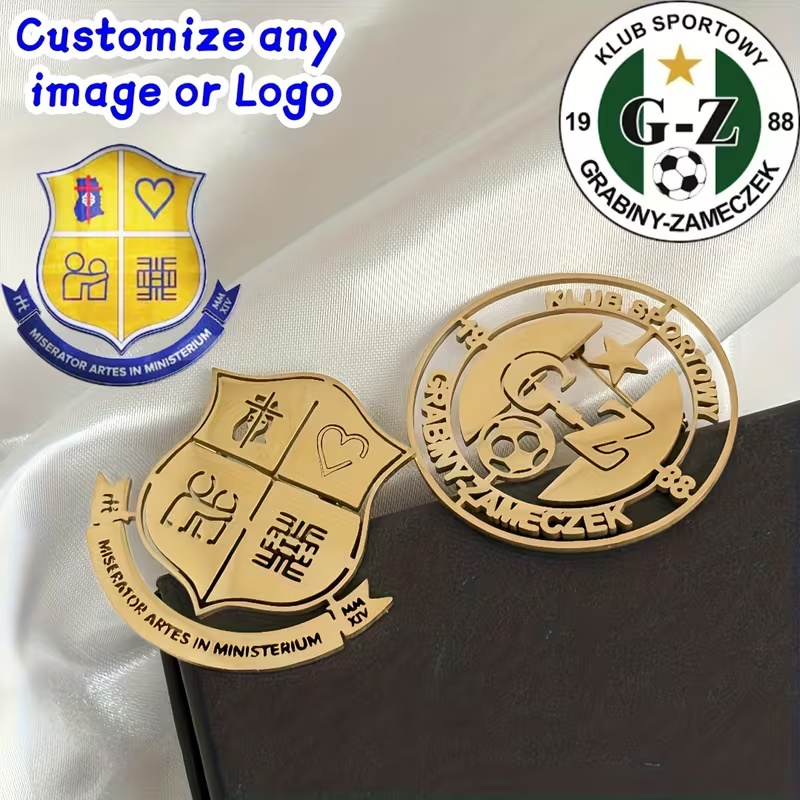 Men Accessories Kit - Aangepaste logo broche eenvoudige creativiteit roestvrij