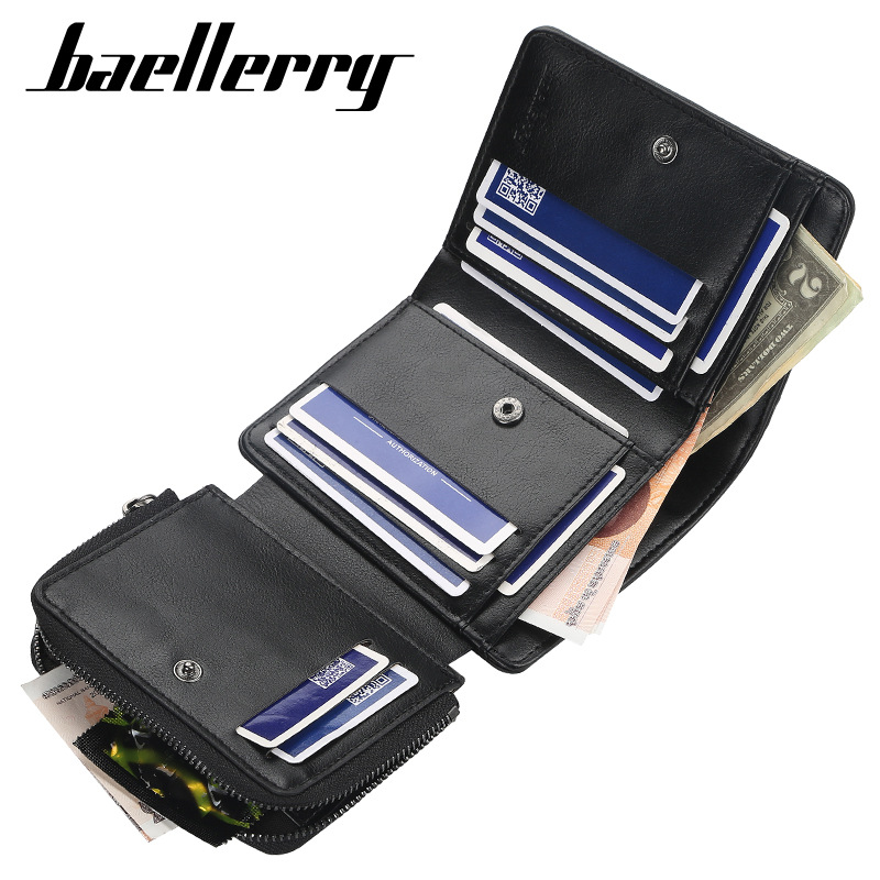 Bifold Leather Wallet - Nieuwe PU lederen herenportemonnees Hoge kwaliteit