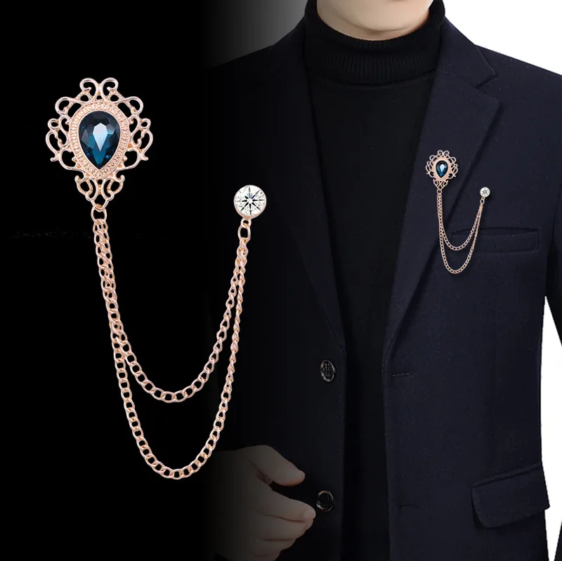 Men Accessories Fashion - Nieuwe Vintage Kwastje Ketting Strass Kristal