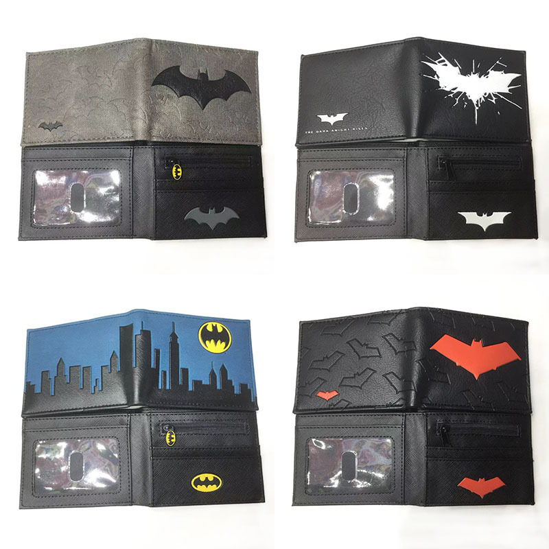 Bifold Leather Wallet - DC Batman Superheld Bifold PU-leer zwart