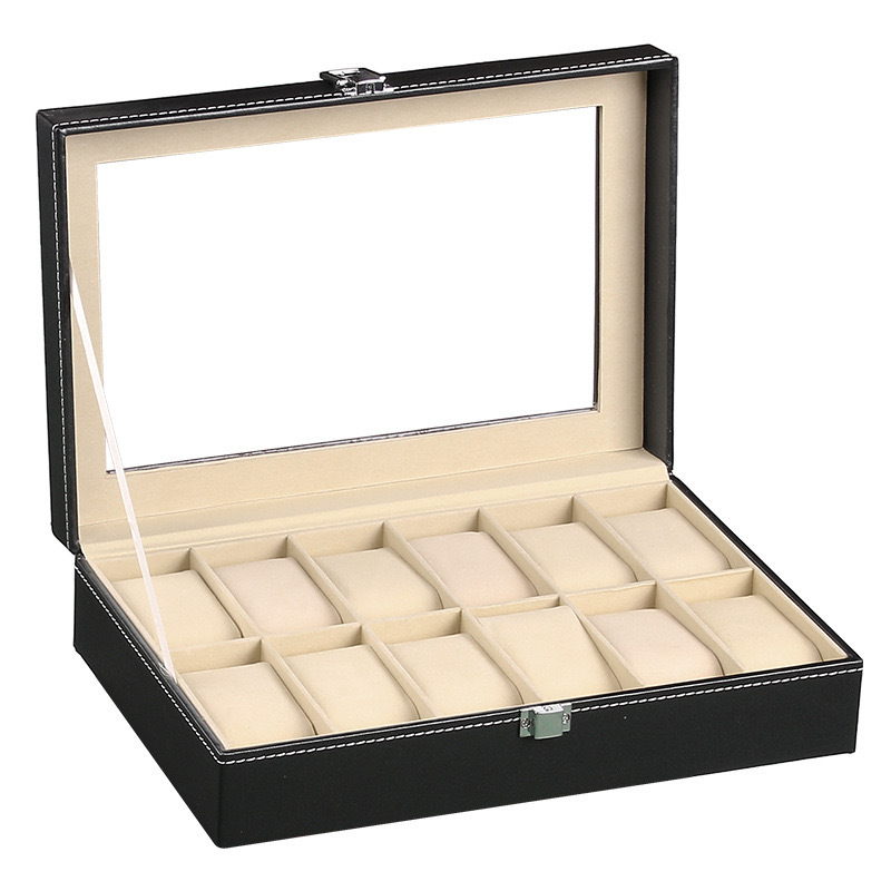 Men Accessories Organiser - Horlogevitrine voor heren PU lederen horloge-organizer