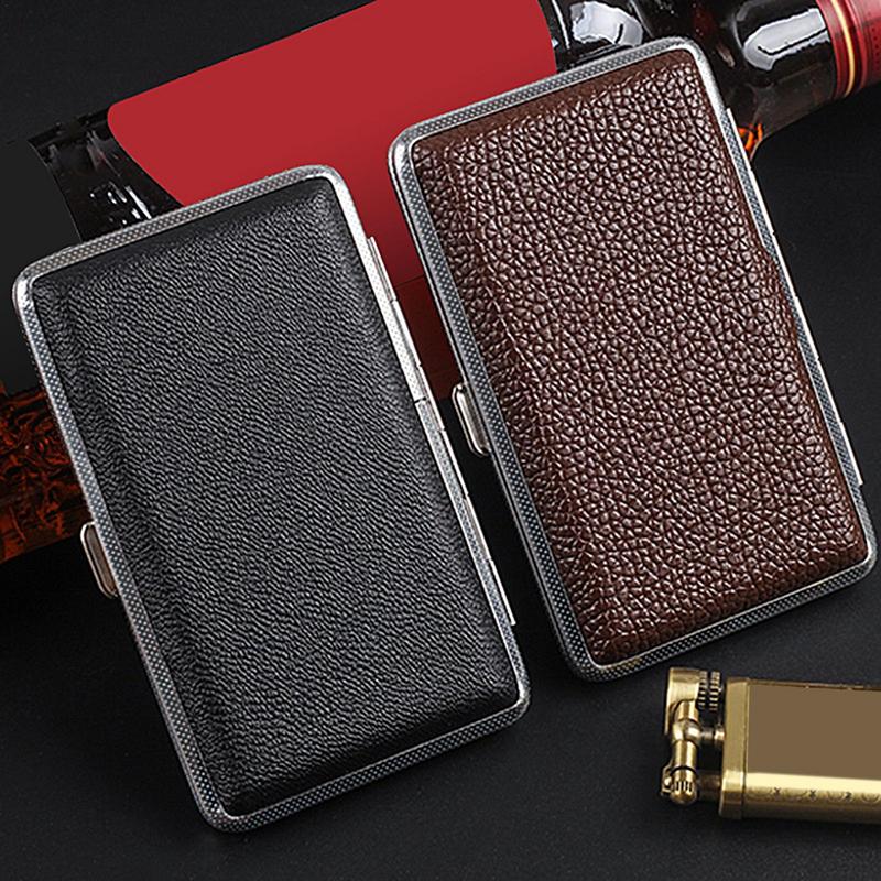 Men Accessories Gadgets - Pu Lederen Sigaretten Doos Compact Rokers