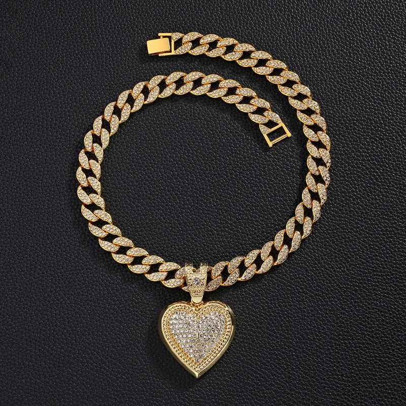 Men'S Accessories Instagram - Trendy minimalistische hart hanger ketting mannen-hiphop