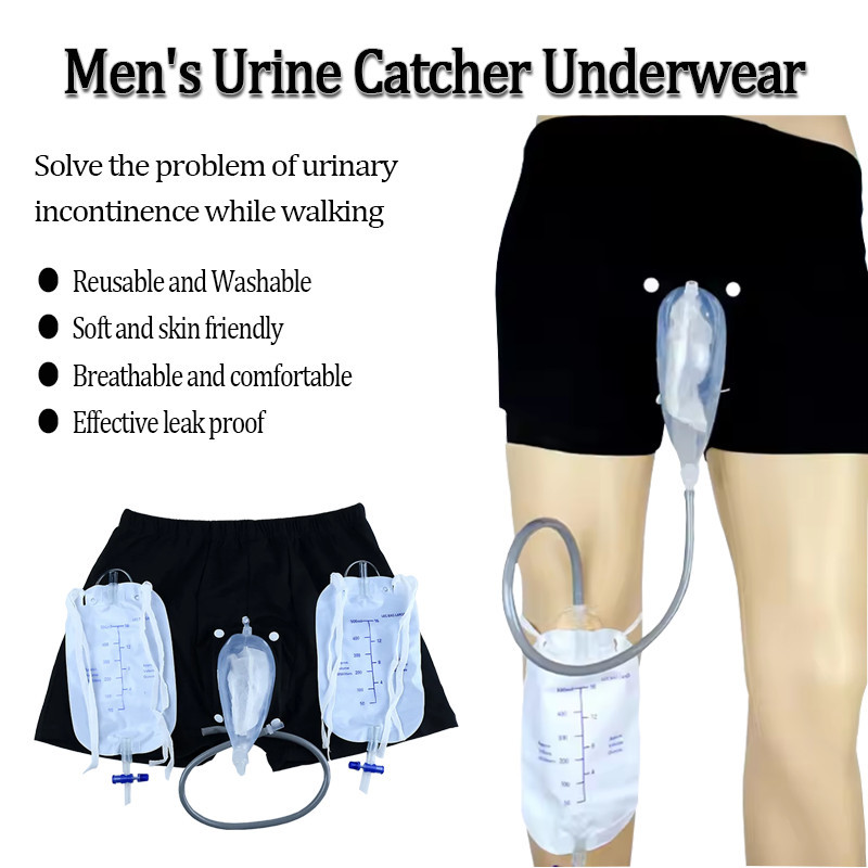 Men Accessories Kit - Herbruikbare urineopvangset voor mannen, urinezak voor