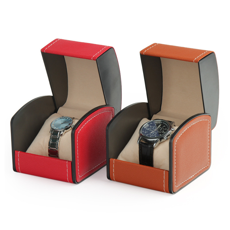 Men Accessories Organiser - PU-lederen horlogedoos-displaykast – opbergorganizer met scharnierend