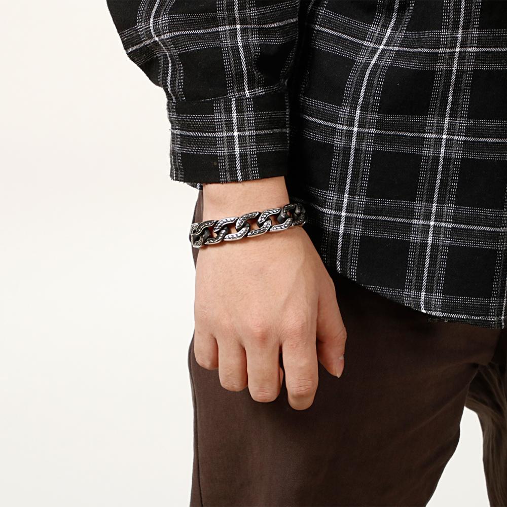 Kalen Punk Chain Skull Bangles - Men Accessories Bd recensie en prijs