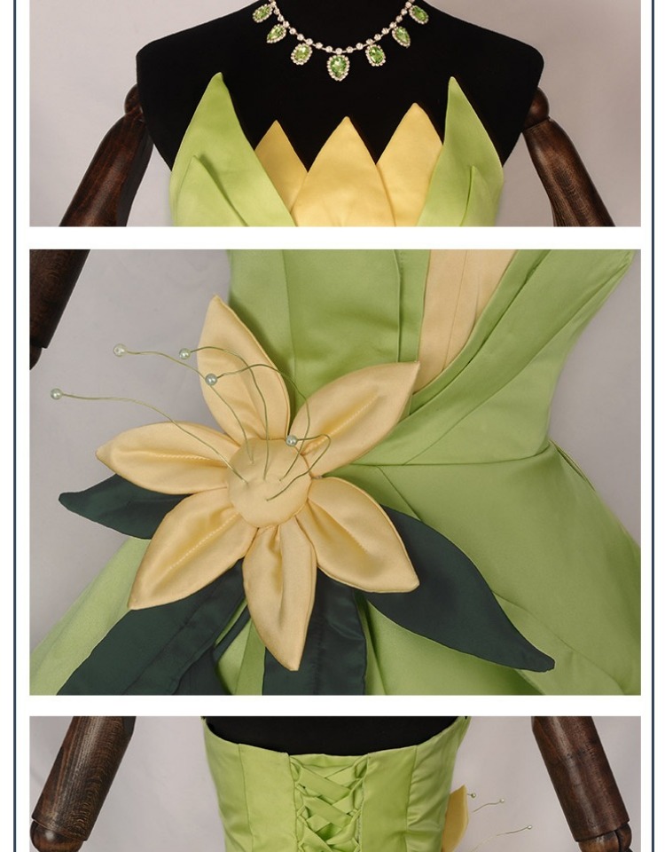 Prinses Tiana Jurk Cosplay Kos - Men Accessories Kit recensie en prijs
