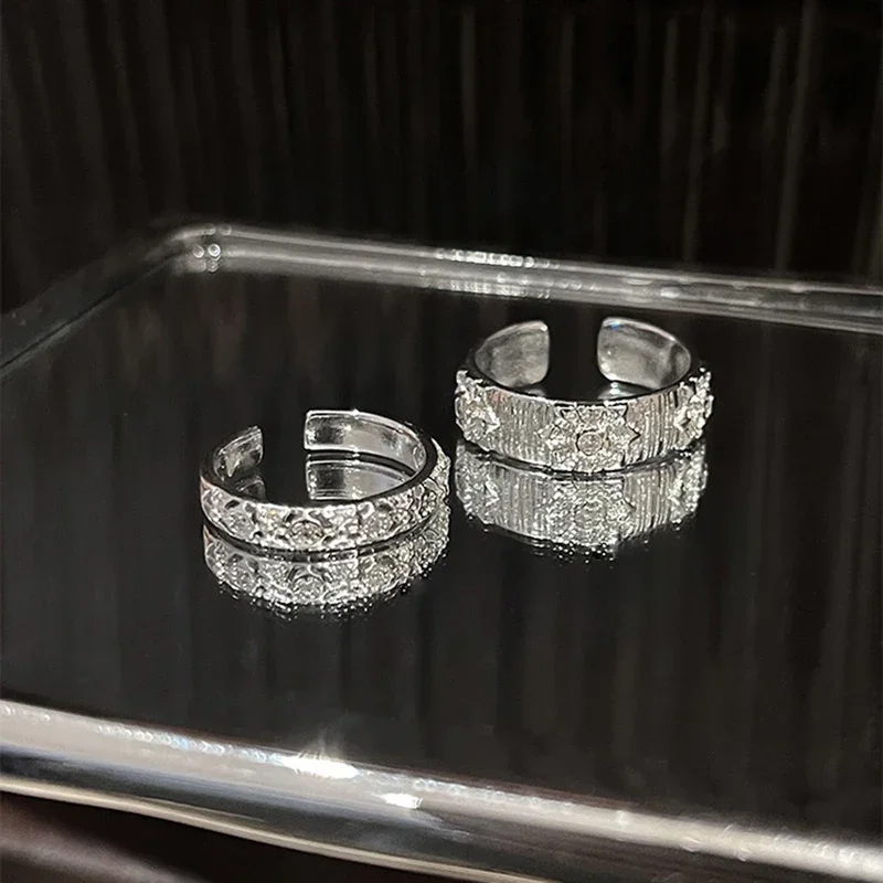 Glanzende metalen open ring vo - Men Accessories Drawing recensie en prijs