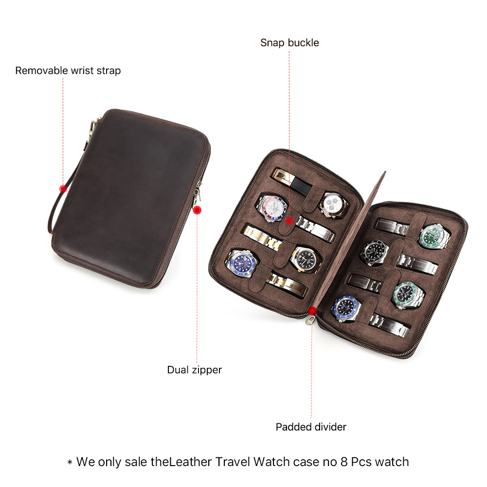 Nieuwe 2/4/6/8 Slots Echt Lede - Men Accessories Organiser recensie en prijs
