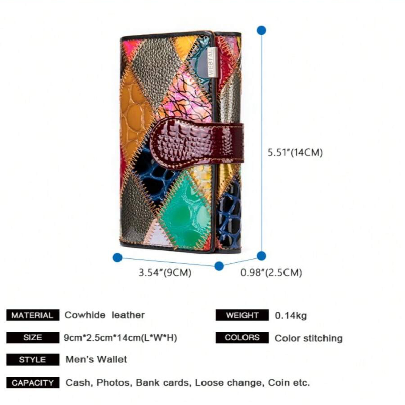 Elegante dames handgemaakte ta - Bifold Leather Wallet recensie en prijs