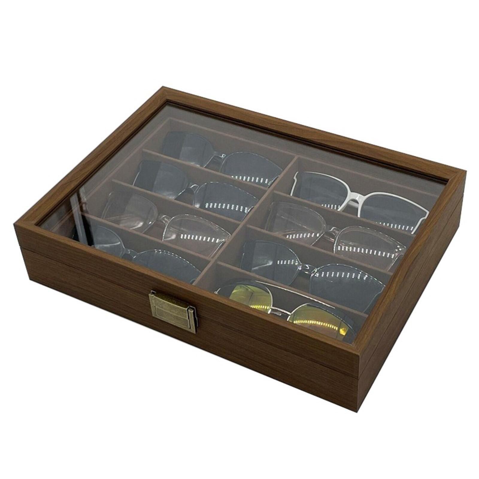 Houten zonnebrilopbergdoos 8 v - Men Accessories Drawing recensie en prijs