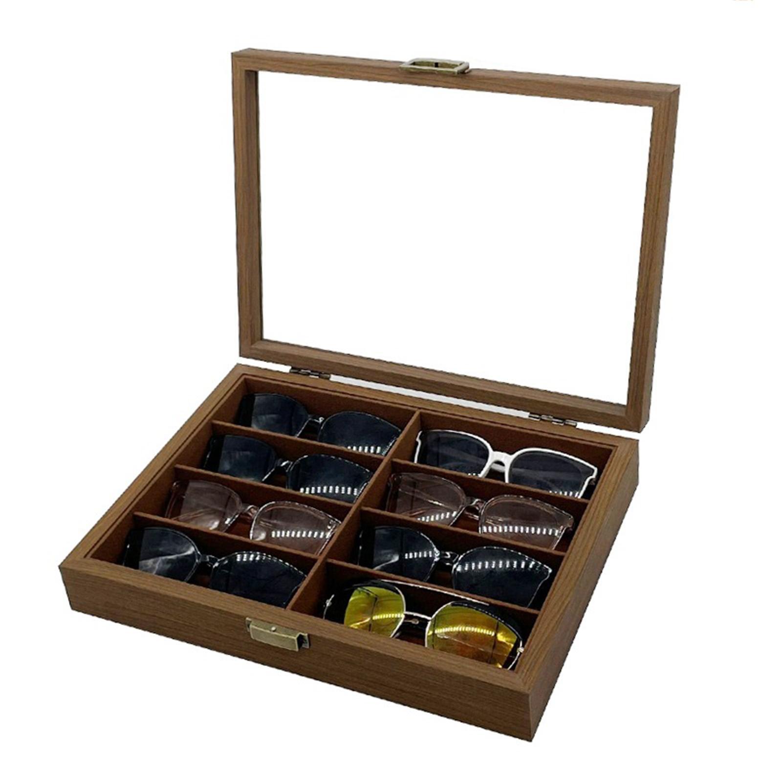 Houten zonnebrilopbergdoos 8 v - Men Accessories Drawing recensie en prijs