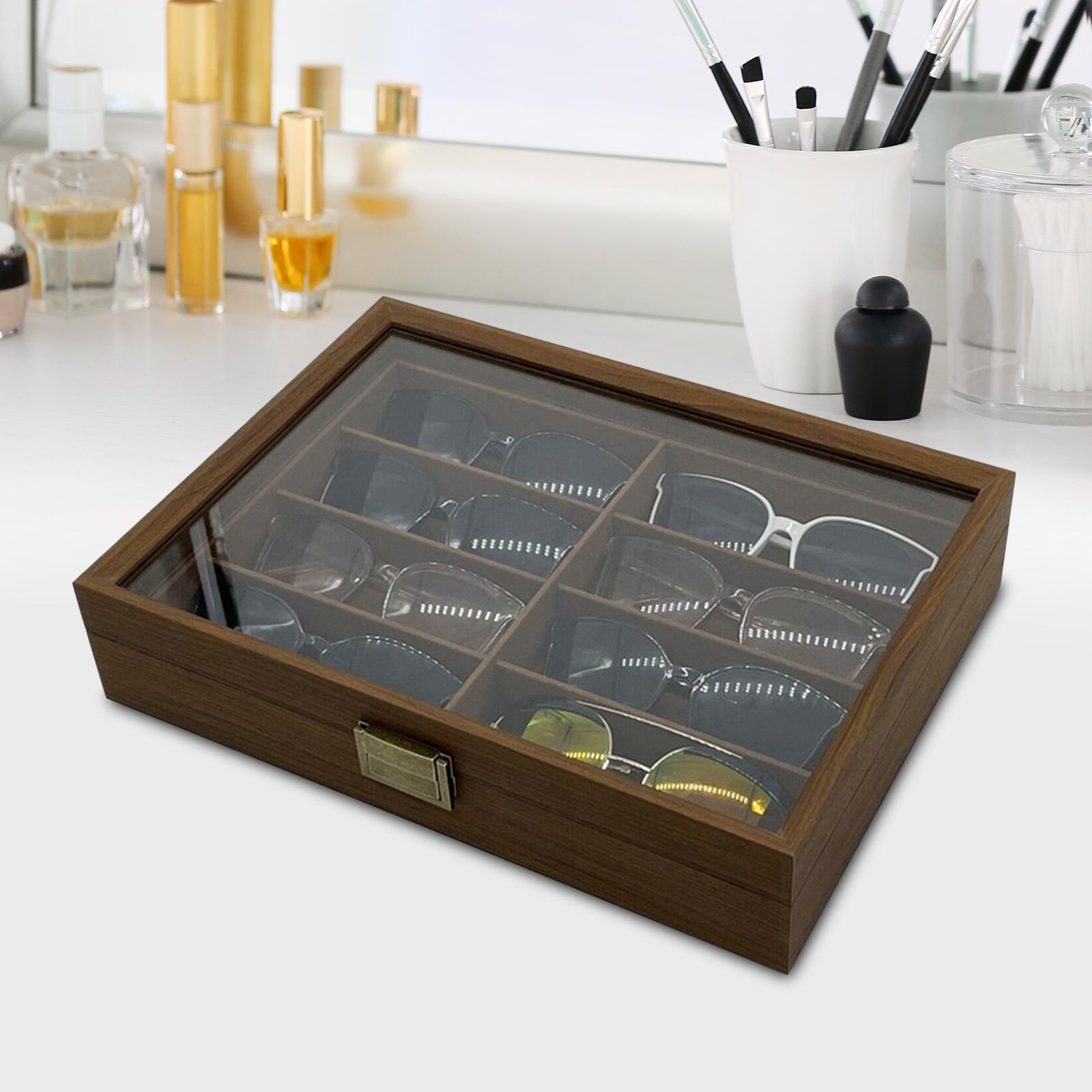 Houten zonnebrilopbergdoos 8 v - Men Accessories Drawing recensie en prijs