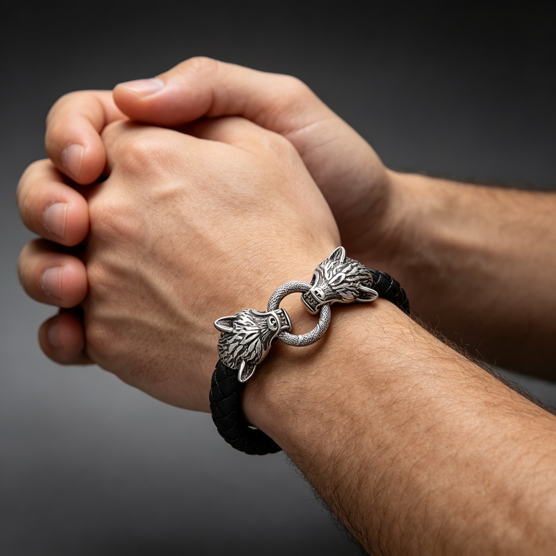 Kalen RVS Viking Wolf Hoofd Ge - Men Accessories Bd recensie en prijs