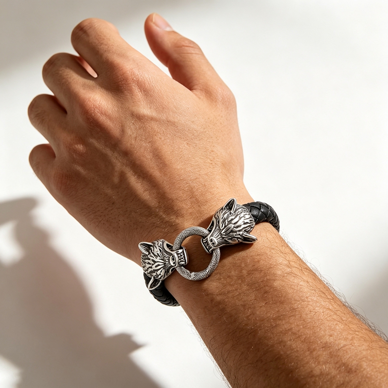 Kalen RVS Viking Wolf Hoofd Ge - Men Accessories Bd recensie en prijs
