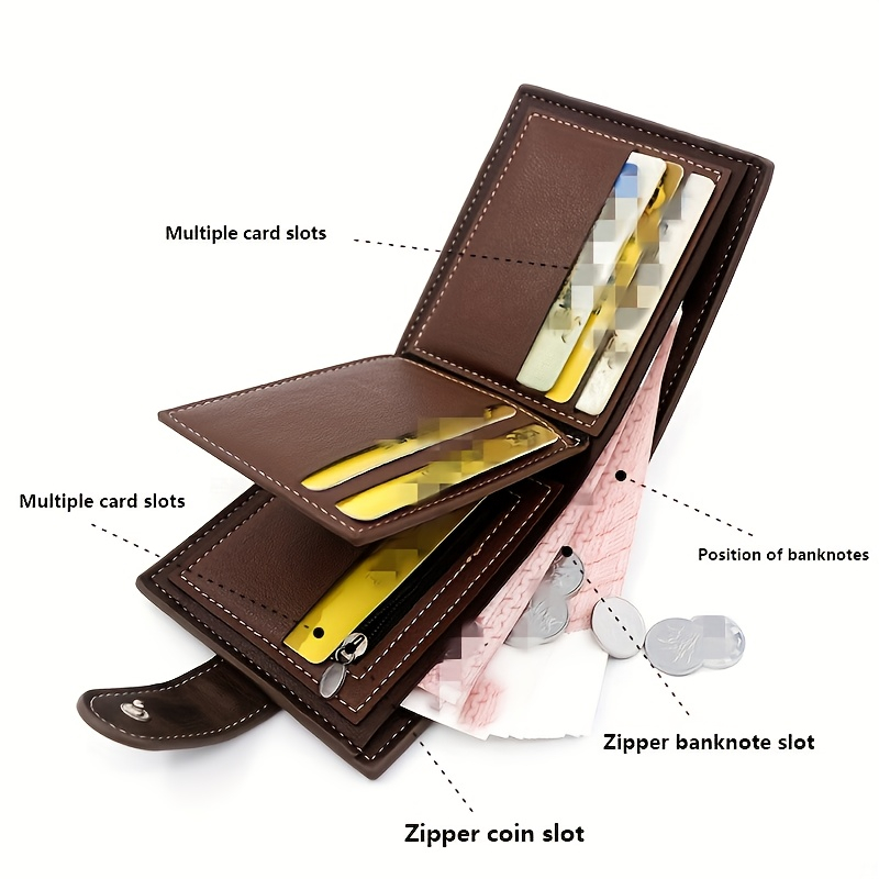 Aangepaste naam mode mat leder - Bifold Leather Wallet recensie en prijs