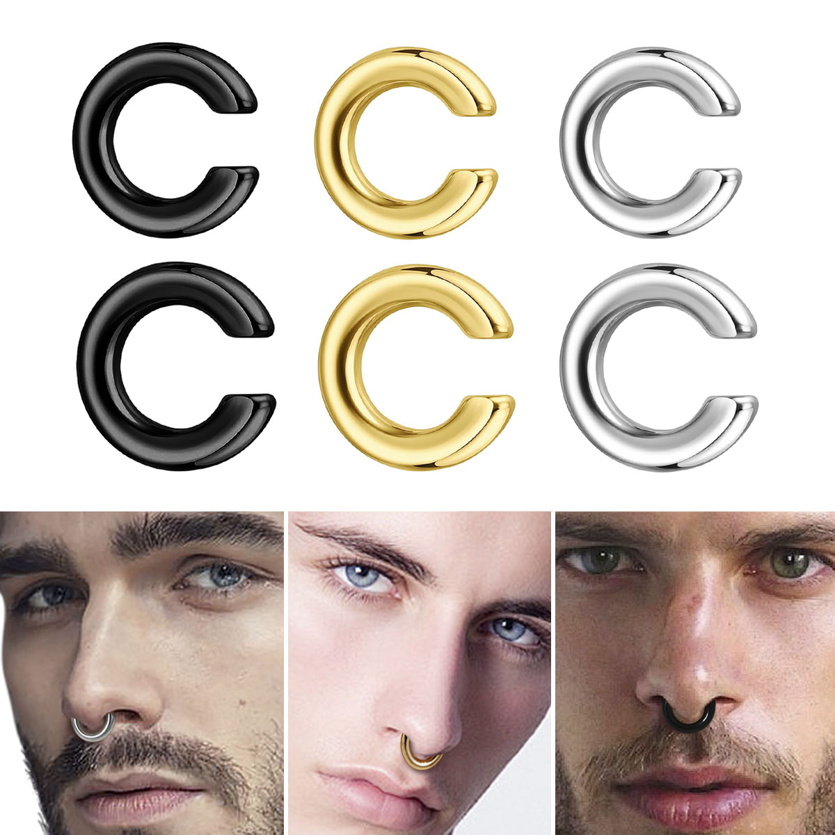 1pc Overdreven c-vormige Non-P - Men Accessories Fashion recensie en prijs