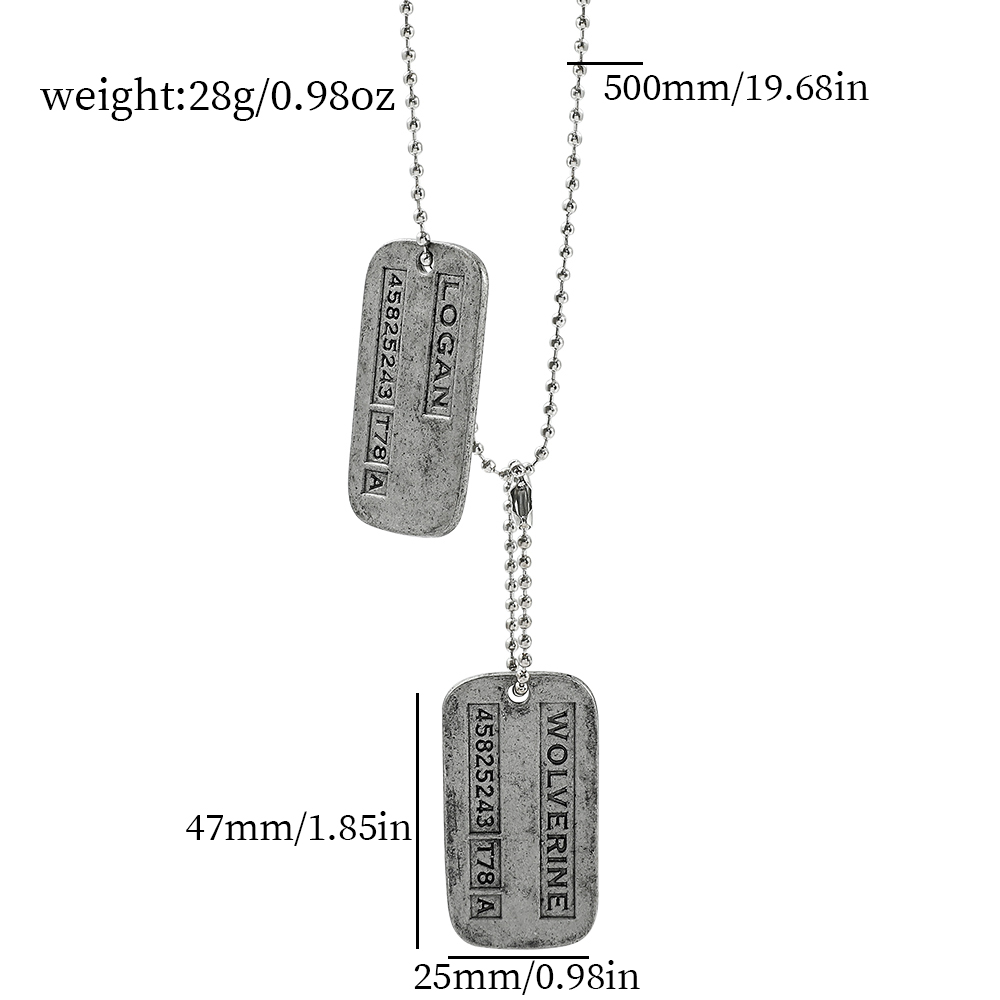 X-Men Wolverine Militaire Kaar - Men Accessories Fashion recensie en prijs