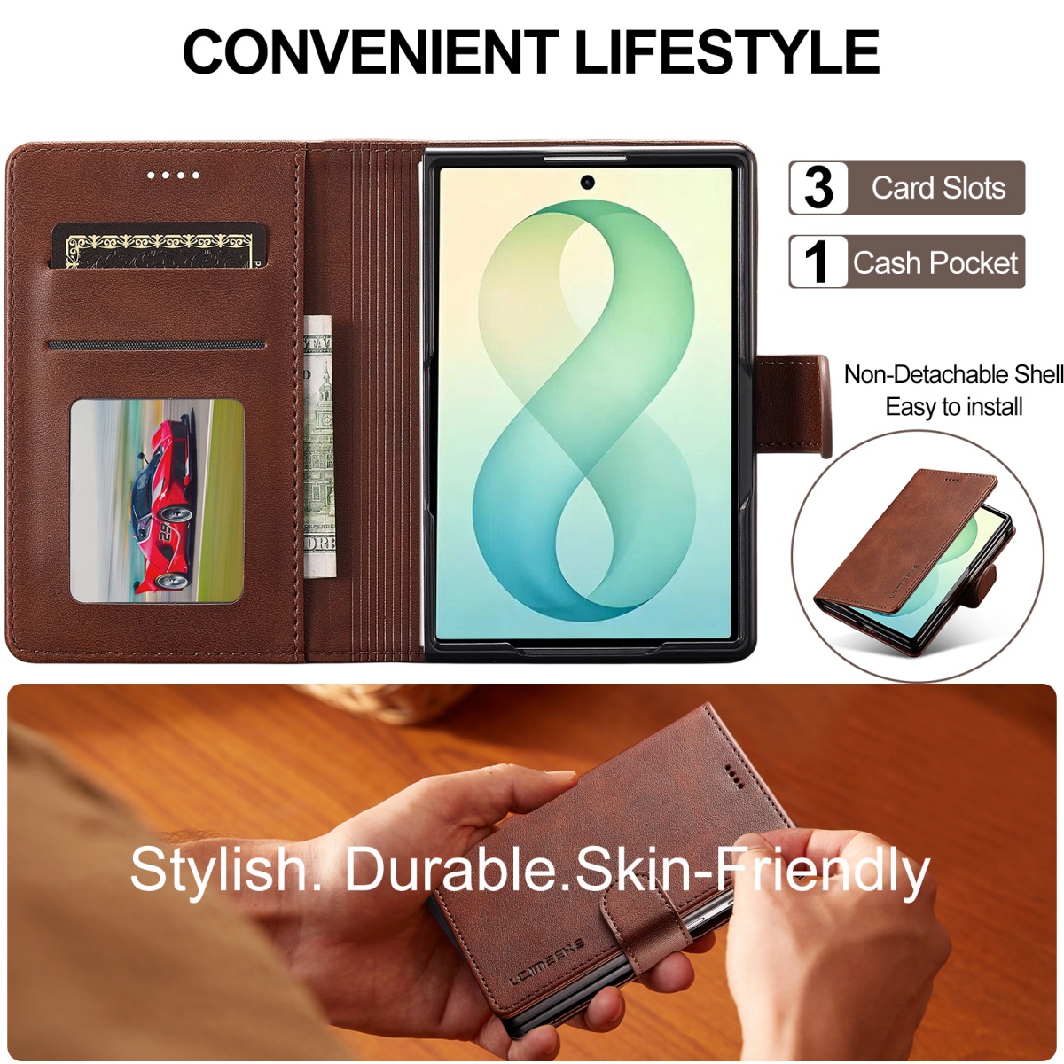 Schokbestendige portemonnee-ho - Bifold Leather Wallet recensie en prijs