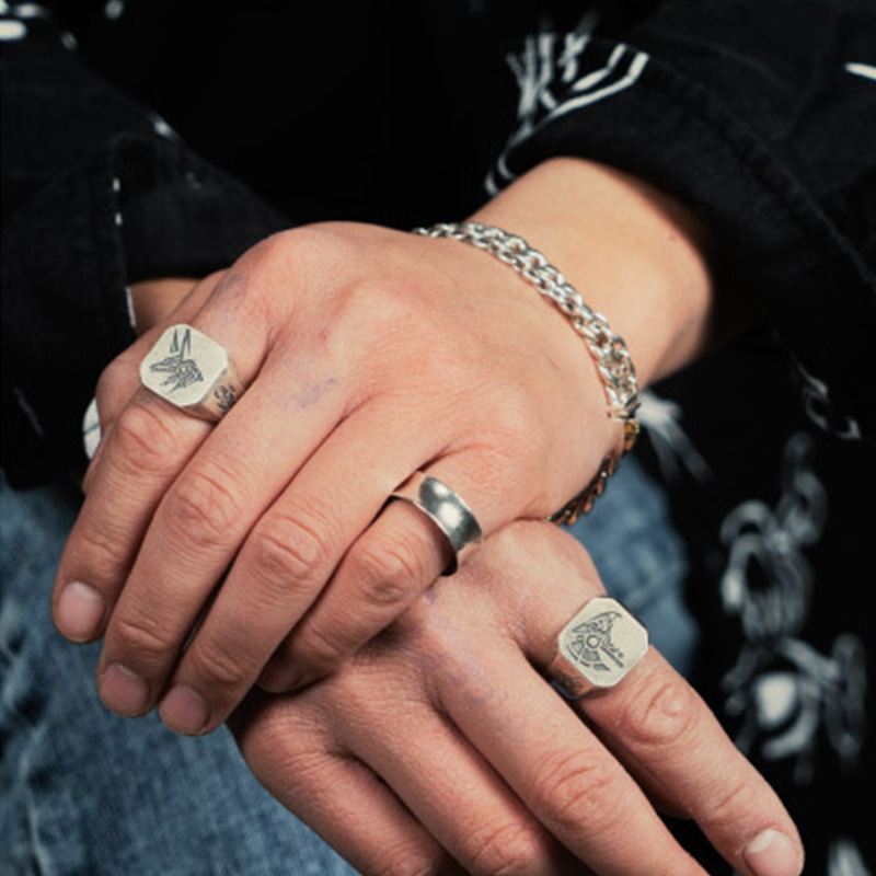 Retro Egypte Anubis Horus Ring - Men'S Accessories Jewelry Egypt recensie en prijs