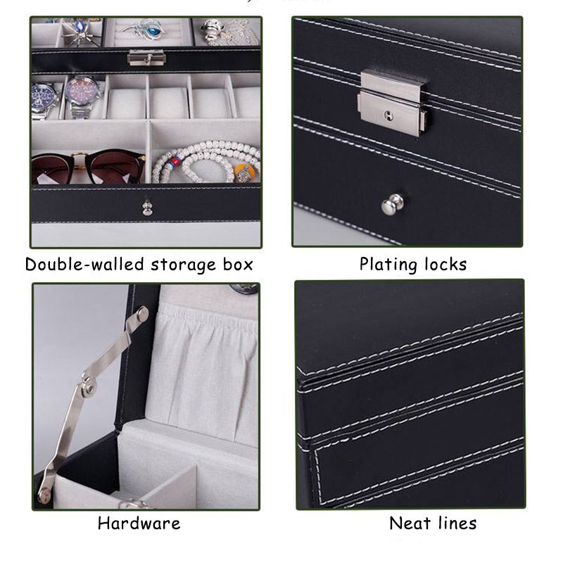 Nieuwe 12 Slot Lederen Afsluit - Men Accessories Organiser recensie en prijs