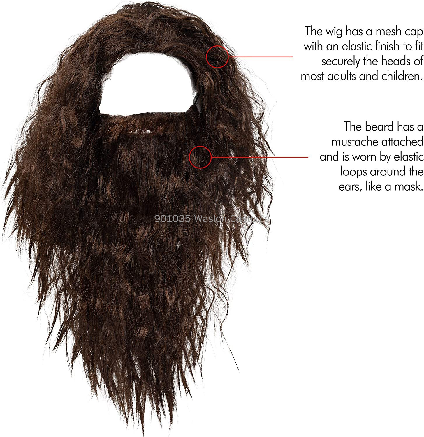 Baard Set Tovenaarskostuum Hal - Men Accessories Kit recensie en prijs