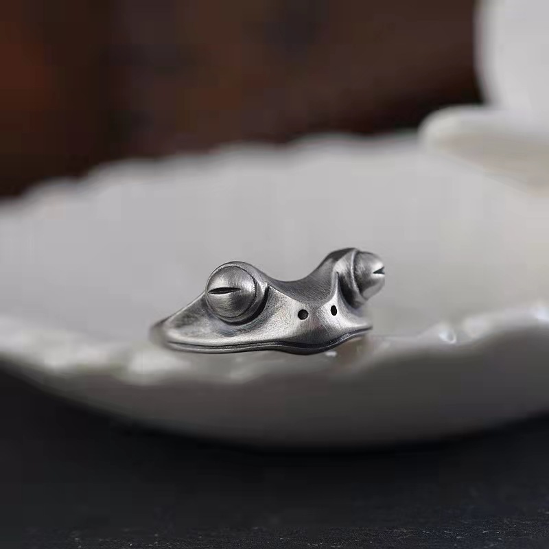 Retro Distressed Frog Ring Voo - Men Accessories Drawing recensie en prijs