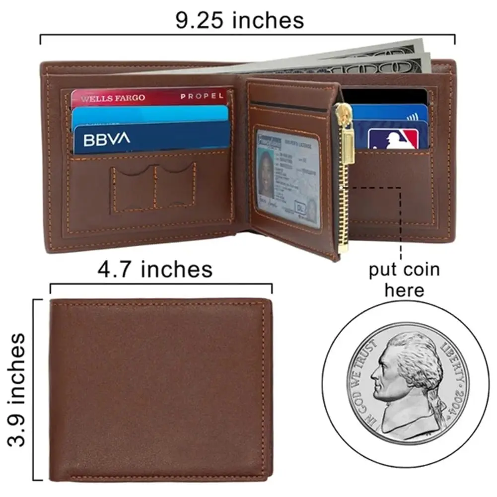 2025 gegraveerde foto korte po - Bifold Leather Wallet recensie en prijs