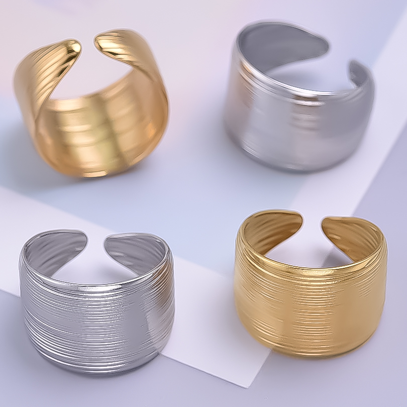 Korea Mode Brede Ring Open Roe - Men Accessories Drawing recensie en prijs