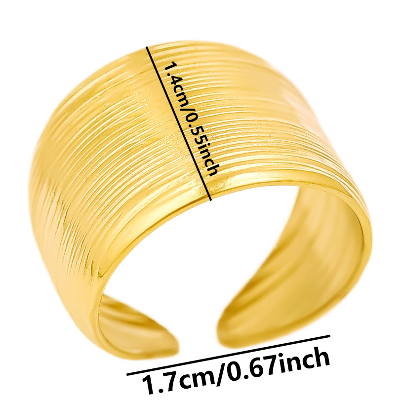 Korea Mode Brede Ring Open Roe - Men Accessories Drawing recensie en prijs